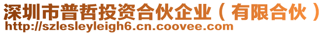 深圳市普哲投資合伙企業(yè)（有限合伙）