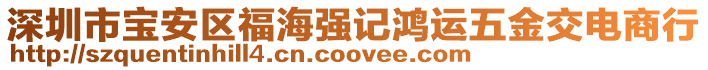 深圳市寶安區福海強記鴻運五金交電商行
