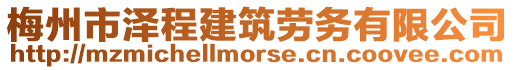 梅州市澤程建筑勞務(wù)有限公司