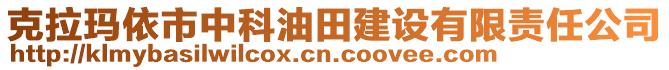 克拉瑪依市中科油田建設(shè)有限責(zé)任公司