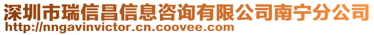 深圳市瑞信昌信息咨詢有限公司南寧分公司