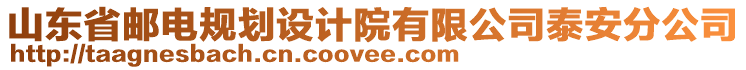 山東省郵電規(guī)劃設(shè)計(jì)院有限公司泰安分公司