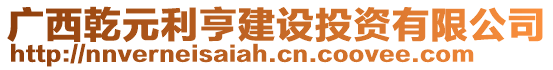 廣西乾元利亨建設(shè)投資有限公司