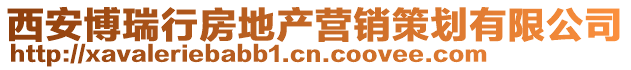 西安博瑞行房地產(chǎn)營銷策劃有限公司