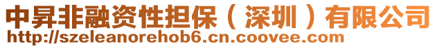 中昇非融資性擔保（深圳）有限公司