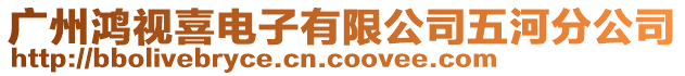 廣州鴻視喜電子有限公司五河分公司