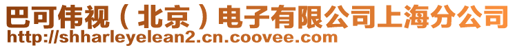 巴可偉視(北京)電子有限公司上海分公司
