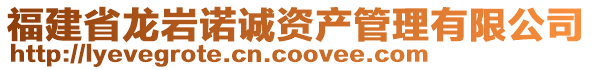 福建省龍巖諾誠資產(chǎn)管理有限公司