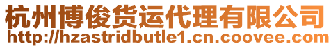 杭州博俊貨運(yùn)代理有限公司