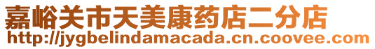 嘉峪關(guān)市天美康藥店二分店