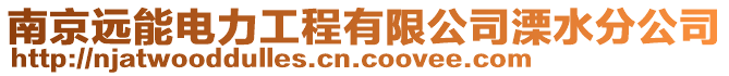 南京遠(yuǎn)能電力工程有限公司溧水分公司