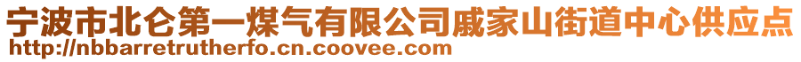 寧波市北侖第一煤氣有限公司戚家山街道中心供應(yīng)點(diǎn)