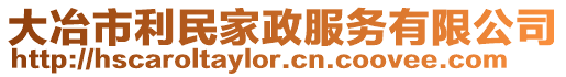 大冶市利民家政服務(wù)有限公司