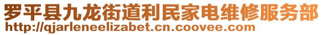 羅平縣九龍街道利民家電維修服務(wù)部