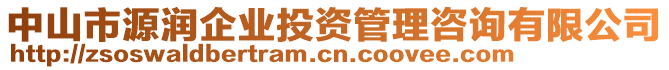 中山市源潤企業(yè)投資管理咨詢有限公司