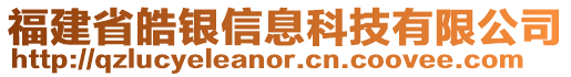 福建省皓銀信息科技有限公司