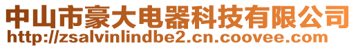 中山市豪大電器科技有限公司