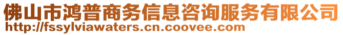 佛山市鴻普商務(wù)信息咨詢服務(wù)有限公司