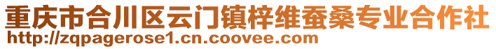 重慶市合川區(qū)云門鎮(zhèn)梓維蠶桑專業(yè)合作社