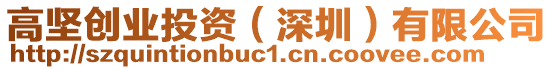 高堅創(chuàng)業(yè)投資（深圳）有限公司