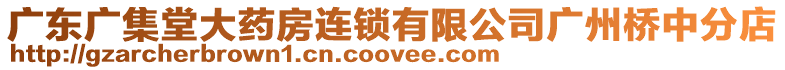 廣東廣集堂大藥房連鎖有限公司廣州橋中分店