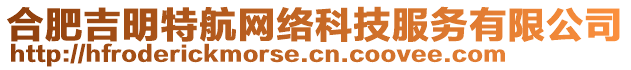 合肥吉明特航網(wǎng)絡(luò)科技服務(wù)有限公司