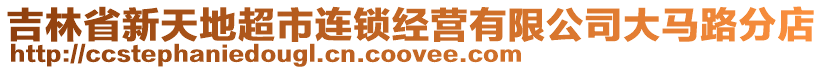 吉林省新天地超市連鎖經(jīng)營(yíng)有限公司大馬路分店
