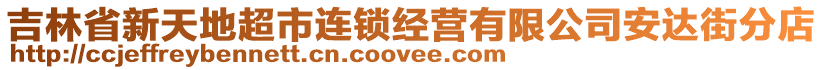 吉林省新天地超市連鎖經(jīng)營有限公司安達(dá)街分店