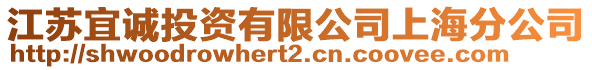 江蘇宜誠投資有限公司上海分公司