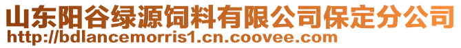 山東陽(yáng)谷綠源飼料有限公司保定分公司