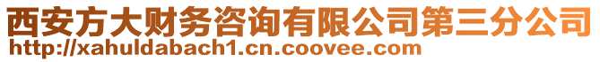 西安方大財務(wù)咨詢有限公司第三分公司