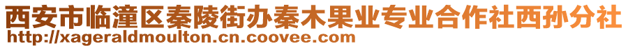 西安市臨潼區(qū)秦陵街辦秦木果業(yè)專業(yè)合作社西孫分社