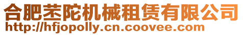合肥苤陀機械租賃有限公司