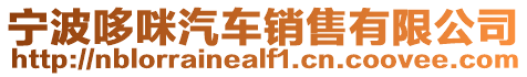 寧波哆咪汽車銷售有限公司