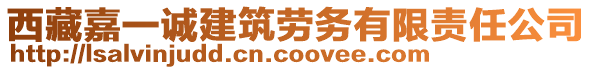 西藏嘉一誠建筑勞務有限責任公司