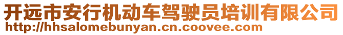 開遠(yuǎn)市安行機(jī)動車駕駛員培訓(xùn)有限公司