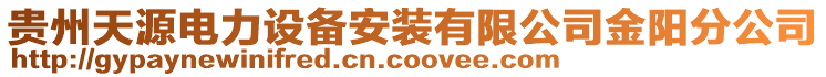 貴州天源電力設備安裝有限公司金陽分公司