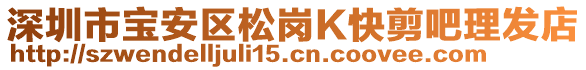 深圳市寶安區(qū)松崗K快剪吧理發(fā)店