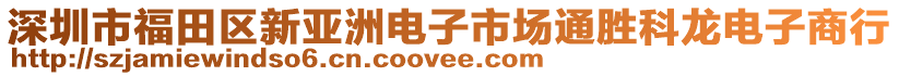 深圳市福田區(qū)新亞洲電子市場通勝科龍電子商行