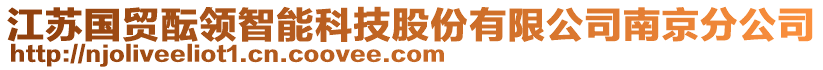 江蘇國(guó)貿(mào)醞領(lǐng)智能科技股份有限公司南京分公司