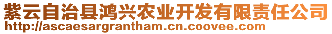 紫云自治縣鴻興農業開發有限責任公司