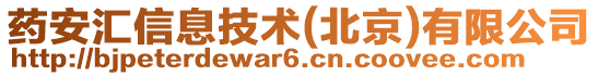 藥安匯信息技術(shù)(北京)有限公司