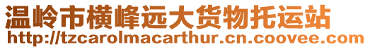 溫嶺市橫峰遠(yuǎn)大貨物托運(yùn)站