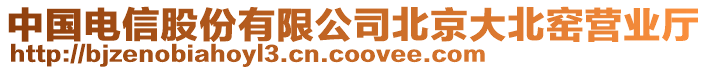 中國電信股份有限公司北京大北窯營業廳