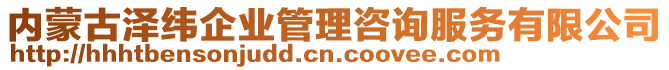 內(nèi)蒙古澤緯企業(yè)管理咨詢服務(wù)有限公司