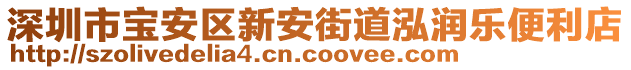 深圳市寶安區(qū)新安街道泓潤樂便利店