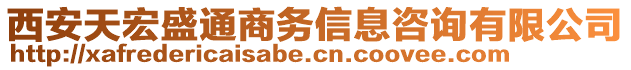 西安天宏盛通商務(wù)信息咨詢有限公司