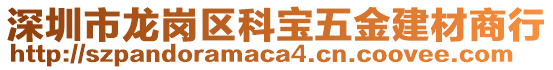 深圳市龍崗區(qū)科寶五金建材商行