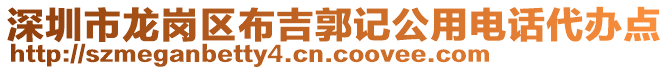 深圳市龍崗區(qū)布吉郭記公用電話代辦點(diǎn)