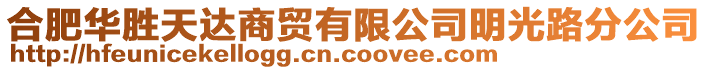 合肥華勝天達商貿有限公司明光路分公司